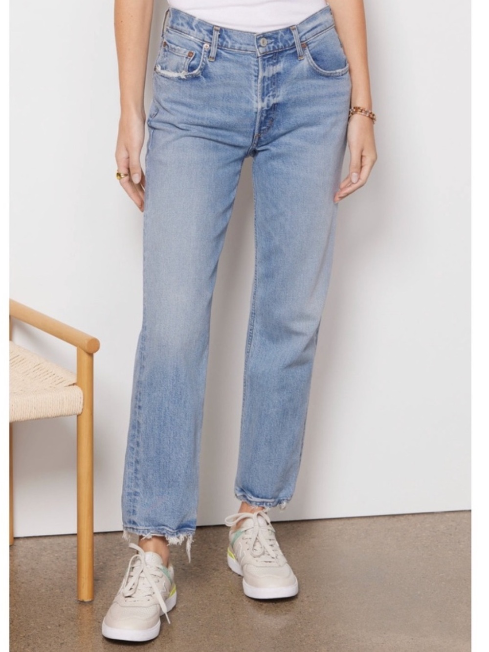 Agolde ‘Kye’ mid-rise straight crop